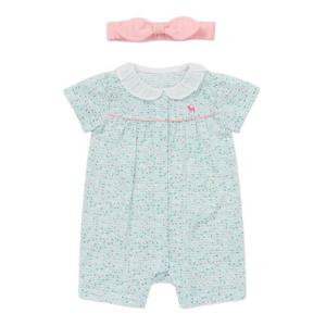 [블루독베이비]폼폼플라워반팔세트우주복 (45370-041-09)
