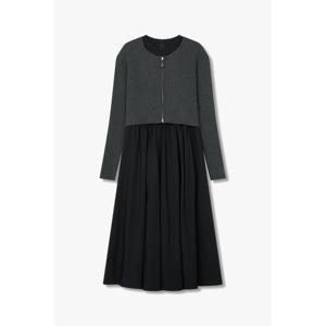 [보브]집업 가디건 레이어드 롱 원피스gr[7114137101]