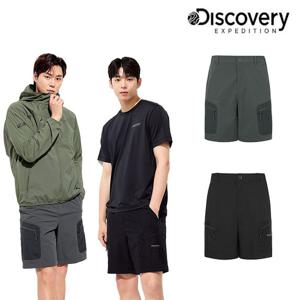 [디스커버리] 25SS 신상/30%할인/남성/4.5부/기능성/냉감소재/프레시벤트 세미루즈 소재MIX 카고쇼츠 DMSP75053