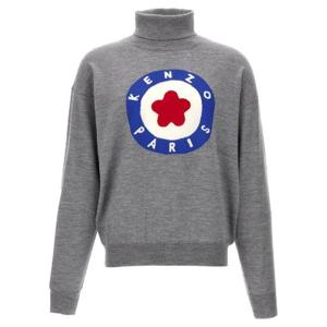 Kenzo 롤넥 로고 인타르시아 니트 점퍼 FD65PU4013BA 94 TP943927244
