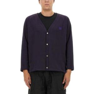 NEEDLES V넥 카디건 NS257B-EGGPLANT