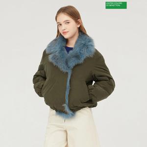 베네통 폭스 퍼 구스 패딩 BAPD52361_KA