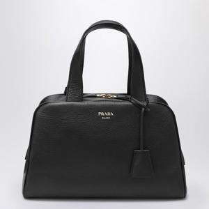 프라다 미디엄 블랙 가죽 토트백 1BB148OOO2HIK F0002