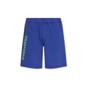 Dsquared2 로고 프린트 트랙 쇼츠 S74MU0768S25538 520 TP946421661