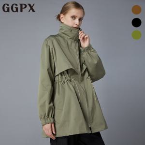GGPX  하이넥 스트링 하프 야상 점퍼 (GO8JP018F)