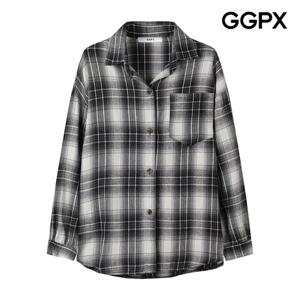 GGPX  원 포켓 타탄 체크 셔츠 (GP9SH071F)