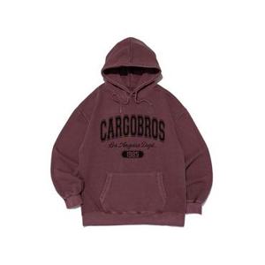 [카고브로스]ARCH LOGO 1985 PIGMENT HOOD T-SHIRT (BURGUNDY)