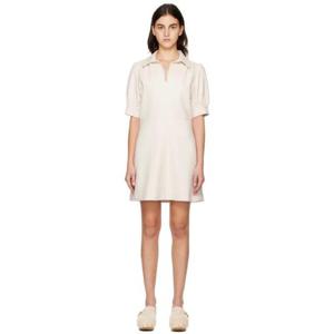 25 FW 씨바이끌로에 여성 베이지 A라인 미니 드레스 222373F052005