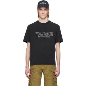 25 FW 마틴로즈 남성 블랙 클래식 티셔츠 251892M213009