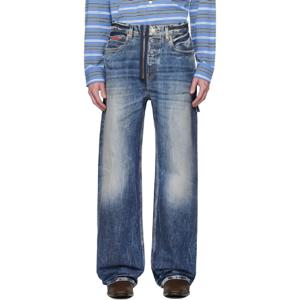 25 FW 마틴로즈 남성 블루 캐주얼 데님 진 251892M186000