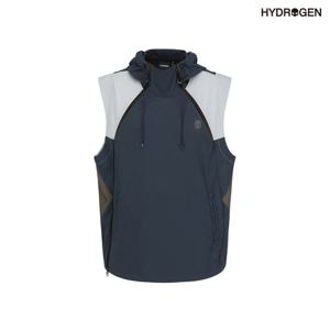 [하이드로겐] 남성 배색형 후드 경량 베스트 H11D2JV321_DL