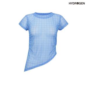 [하이드로겐] 여성 패턴 커버업 메쉬 티셔츠 H21D2TR202_BL