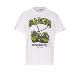 가니 반팔 티셔츠 T4291151 BRIGHT WHITE DOM
