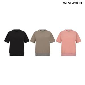 [웨스트우드] 여성 릴렉스 셋업 라운드 티셔츠_WP2WCST732