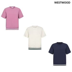 [웨스트우드] 여성 릴렉스 셋업 핀포인트 티셔츠_WP2WCST734
