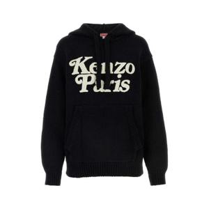 Kenzo 로고 디테일 드로스트링 니트 후드티 FE58PU0113BE 99J TP944000688