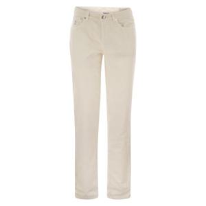 브루넬로 쿠치넬리 스트레이트 팬츠 M279UI1780 WHITE