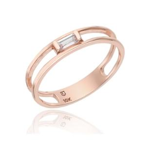 [로이드] 바게트스톤 라인 14K 반지 LRS22009G