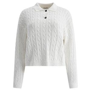 BRUNELLO CUCINELLI MDV797405CJ159 Dazzling Cables knit polo shirt