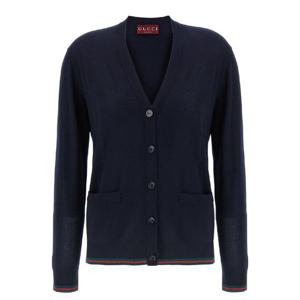 구찌   가디건 SS25 818588XKENL4027 5722120 Blue