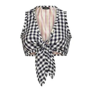 25 FW 에트로 깅엄 패턴 프린지 에지 크롭 탑 WRJA000899TQ430 TP432350954