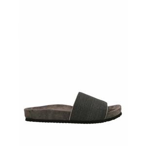 [BRUNELLO CUCINELLI] 라프리마 여성 샌들 Monile 스웨이드 슬라이드 MZMIG1390CG546 블랙 /8