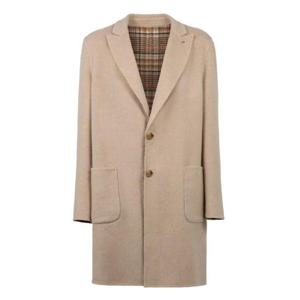 Etro 싱글 브레스티드 리버서블 코트 MRAA001099TUBK4 M0208 TP934823101