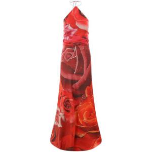 25 FW 로베르토 카발리 가든 로즈 프린트 맥시 드레스 UKT1234QN48 TP433967744