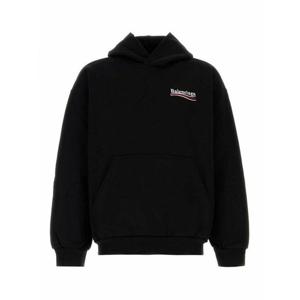 [BALENCIAGA] 라프리마 남성 스웨트셔츠 스웨터 미디엄 핏 후디 767877TKVI91070 블랙 /8