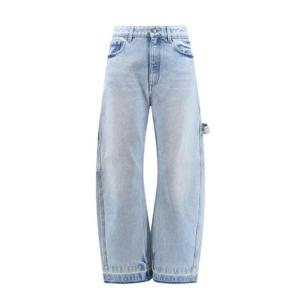 Stella McCartney 로고 패치 스트레이트 진 6D02433SPH62 4699 TP934413760