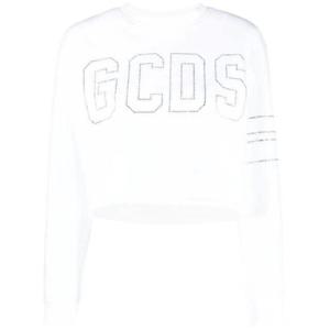 25 FW GCDS 스터드 로고 크롭 스웨트셔츠 SS23W110107 TP432456949