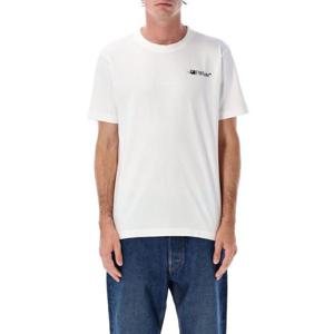 오프화이트 반팔 티셔츠 OMAA027F25JER007 0110 WHITE BLACK