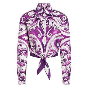 돌체앤가바나   긴팔 셔츠 FW25 F5T76TFI5JPHP5DQ 5829876 Purple