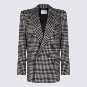 생로랑   여성 블레이저 FW25 837047Y3J601016 6351884 MultiColour