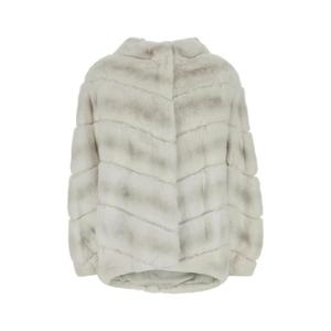 이브살로몬  렉스 염소가죽 퍼 자켓 FW24 25W25WYV30475REXX A2055 5766960 DECOGOLD