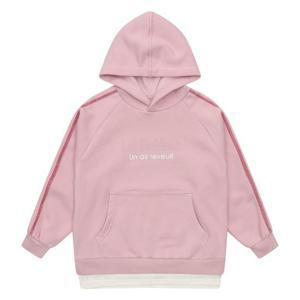[소이]여아 기모 벨벳 투라인 레이어드 후드 티셔츠 21W0755_PK