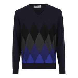 25 FW 발렌타인 아가일 패턴 V넥 스웨터 B2P00112KA8 TP443083761