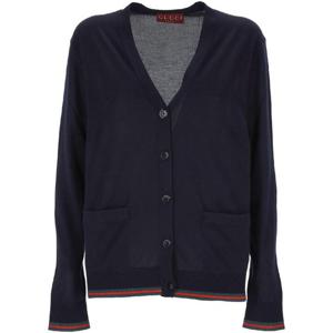 구찌   가디건 SS25 818588XKENL4027 5634551 Blue navy