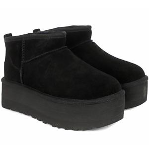 [정품] 어그 UGG 여성 클래식 울트라 미니 플랫폼 부츠 블랙 (1135092-BLK)