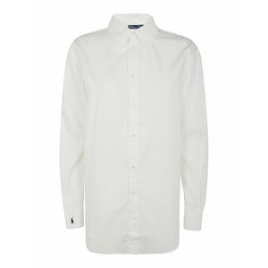 [POLO RALPH LAUREN] 라프리마 여성 셔츠 롱 슬리브 Ligh StButton 프론트 211891422001 화이트 /8