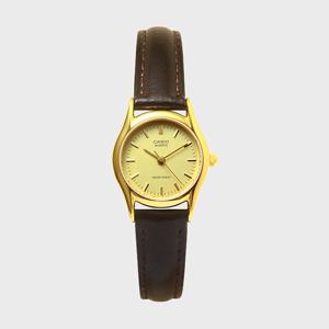 CASIO 카시오 LTP-1094Q-9A 여성 가죽밴드 심플 손목시계