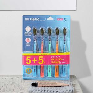 [애경]애경 2080 더블액션 일반모 칫솔 5+5