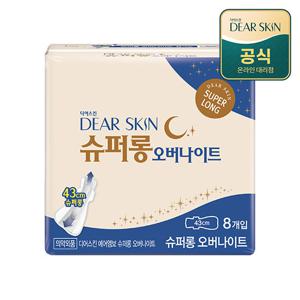 더마생리대 디어스킨 슈퍼롱 오버나이트 8p x 1팩