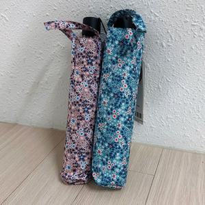 [애슬릿] 초경량 튼튼한 미니 꽃 3단 암막 양산 우산