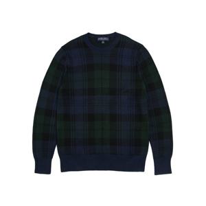 [브룩스브라더스] BB_코튼 블랙와치 크루넥 스웨터 (다크블루) (BBWRMM09387DF)