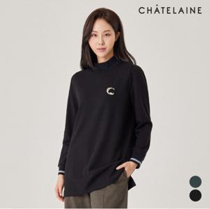 [샤트렌] 하이넥심플로고포인트티셔츠_HCAWTS105