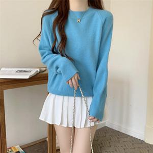 [유니제이] 피에리 데일리 라운드넥 니트티