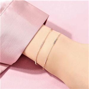 [GB] 스틱컷 두줄 14K GOLD 팔찌 LWB18052G