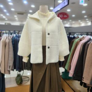 [ab.f.z]후드 퍼 가디건 AXY1GY33A_YS