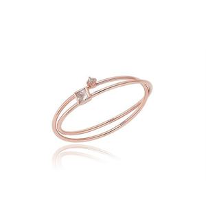 [GB] 스퀘어스톤 트윈링 10K GOLD 반지 LRT21076T